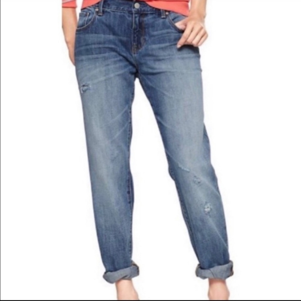 Gap Factory Slim Boyfriend distressed jeans Size 2/26